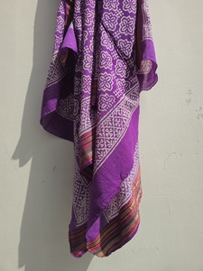 Premium Handmade Wooden Block Printed <b>Sarongs</b>, Pareos & Scarves Lightweight, Elegant Cotton Women’s Beachwear - Product Image 5