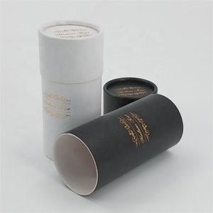 OEM wholesale paper tube box gift tea coffee packaging box with custom logo