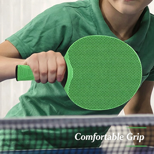 Custom Logo Oem Manufacturer Thermoformed <b>Table</b> <b>Tennis</b> Paddlet Set Blue Yellow Long Pimples Rubber Horizontal Grip Durableble - Product Image 3