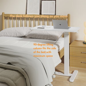 Escritorio de oficina vertical con resorte mecánico de altura ajustable en forma de C portátil para oficina ColorHome personalizado con ruedas - Product Image 6