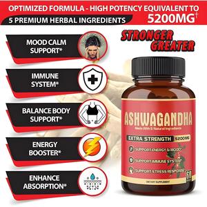 Capsule di <span class=keywords><strong>Ashwagandha</strong></span> di origine in fabbrica efficacia antiossidante popolare su <span class=keywords><strong>Amazon</strong></span> sicuro per le donne in gravidanza