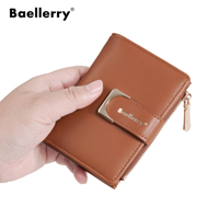 Dompet Kulit Baellerry Custom dengan Banyak Slot Kartu, Billeteras Para Mujer, Dompet Wanita, Tempat Kartu Kredit