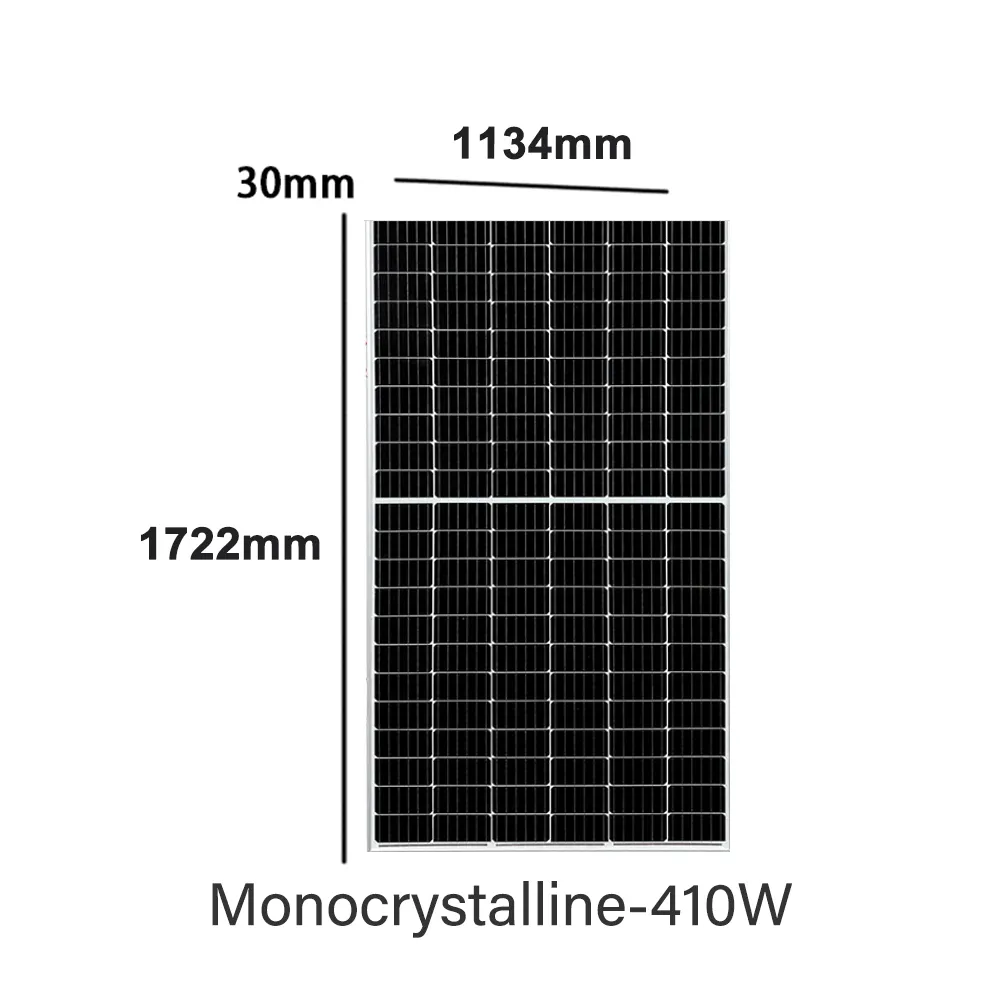 185 W/410 W Solarpanel 12 V Solarmodul Solarzelle Panel-Generator für Lüfter und Fernseher