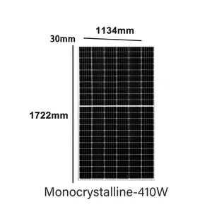 185W/410W Solar Panel 12V Solar Module Solar Cell Panel Generator For Electric Fan And TV