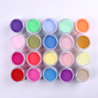 Poudre acrylique colorée pour ongles à marque privée en gros avec monomère liquide pour ongles