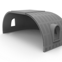Maison modulaire préfabriquée de luxe, portable, miniature, moderne, en forme de dôme, en graphène EPS