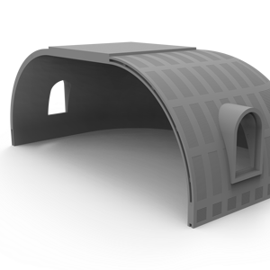 ポータブルプレハブ小型高級モジュール式住宅 モダンなドーム型グラフェンEPSプレハブハウス - Product Image 1