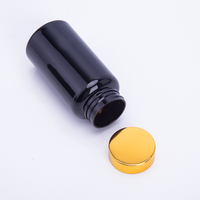 Bouteille en plastique PET vide de luxe, givrée/mate, 100ml/150ml/200ml/250ml, pour comprimés, pilules, capsules de vitamines et compléments nutritionnels