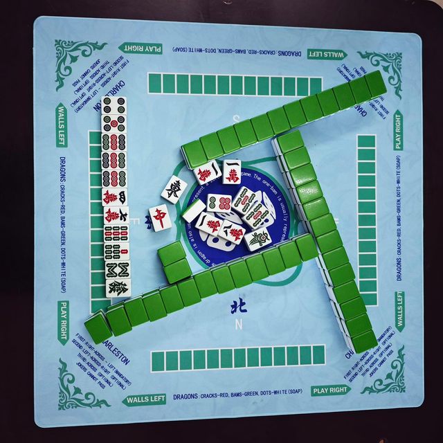 Mahjong Mat Table Board Games Card Games Tile Games Dominoes Rules Card Non-Slip Table Board Mahjong Mat