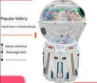 Machine de loterie à billets soufflés par l'air, type Cyclone, pour jeux de tirage au sort de bingo et de loterie à jetons de parc d'attractions, avec billets de loterie et balles de ping-pong
