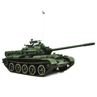 HOOBEN Full Set RC Motorisiertes Tanks ATZ T55A RUSSISCHER MITTLERER TANK HengLong Mit Metall getriebe, Lauf und Kettenrad/Leerlauf