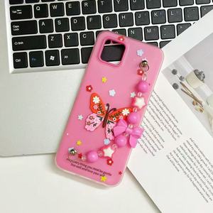 Baili เคสโทรศัพท์ประดับมุกผีเสื้อแบบ2-in-1ลายถั่วเยลลี่หลากสีสำหรับ Redmi K80 Pro/A3/15C - Product Image 6