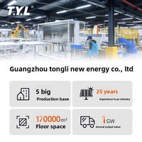 Sistema de Panel Solar Fotovoltaico de Silicio Monocristalino de 550W AC 220-240V/110V, Componente de Generación de Energía para Techo y Exteriores, China