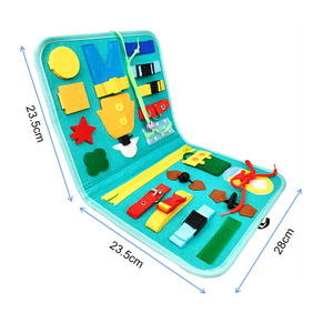 Tablero <span class=keywords><strong>de</strong></span> aprendizaje educativo montessori personalizado, libro <span class=keywords><strong>de</strong></span> historia silencioso <span class=keywords><strong>para</strong></span> niños pequeños, con reloj <span class=keywords><strong>de</strong></span> juguete - Product Image 3