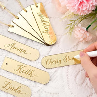 Numéro de table personnalisé en acrylique miroir incurvé découpé au laser, motif dessin animé, multifonctionnel, style chinois avec pompons pour mariage et fête