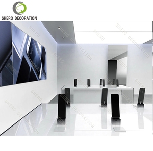 ตู้โชว์โทรศัพท์มือถือแบบโมเดิร์น ทำจากไม้อัดและกระจก สำหรับร้านค้าอิเล็กทรอนิกส์ เคาน์เตอร์ขายปลีก ร้านคอมพิวเตอร์ เหมาะสำหรับห้างสรรพสินค้า - Product Image 4