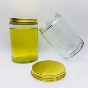 700ml Brimful 750ml mason jar for bathroom body butter soy candle holder with metal aluminium lid