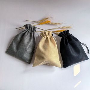 Giải phóng mặt bằng trong kho bao phim dày nhân tạo lanh thoáng khí mùa xuân Fastener dây rút bao bì túi hạt đậu - Product Image 5