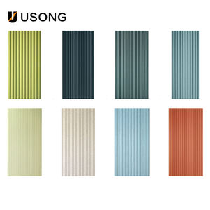 Panneau acoustique Romelody 100% PET, fabrication directe usine, moulage ondulé, 2400x1200mm, 48 couleurs, surface perforée, design graphique - Product Image 6