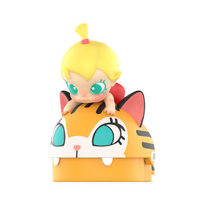 Figurine authentique POP MART Baby Molly & Big Ear Cat Prank, Ornement en PVC exquis, Article de collection tendance, Cadeau d'anniversaire - Product Image 1