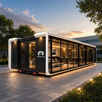 Casa Modular Prefabricada de Lujo, Expandible, de Acero Ecológico, para Hotel, Oficina, Tienda y Sala de Exposiciones