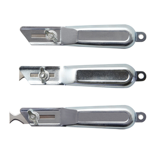 Couteau multifonction isolant argenté en acier à lame fixe, couteau utilitaire, ouvre-carton de sécurité, outils de <span class=keywords><strong>coupe</strong></span> multifonctions - Product Image 1