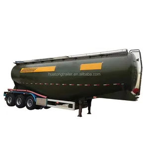 Top Vente W V Type Sec En Vrac Ciment Citerne Semi-Remorque Transport Poudre Bulker Réservoir avec Prix D'usine 3 Essieux