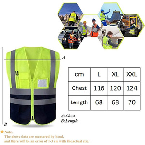 Haute visibilité personnalisé sécurité moto gilet de sécurité réfléchissant travailleurs vêtements hommes Construction vêtements - Product Image 3