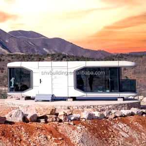 Cobertizo de almacenamiento de barra móvil de diseño moderno Casa pequeña con ruedas para hoteles Muebles Para <span class=keywords><strong>La</strong></span> Casa contenedor Casa cápsula espacial - Product Image 3