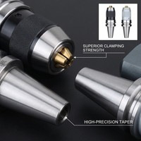 Adaptateur de tige de perceuse en acier pour machine-outil de précision industrielle, capacité 13 mm, OEM personnalisé, compatible avec le perçage sur tour, garantie 3 ans