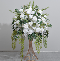 Y-P021 Desain Baru Rangkaian Bunga Pernikahan Dekorasi Hijau Centerpieces Bunga Buatan Centerpieces Bola untuk Dekorasi Pernikahan