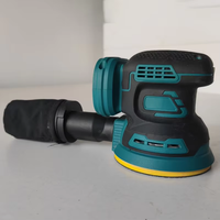 Lijadora Orbital Aleatoria Recargable de Color Personalizado, Lijadora Eléctrica Inalámbrica de Velocidad Variable para Pulir Pisos y Muebles