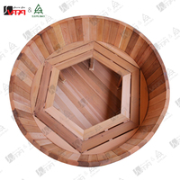 Fabricant de sauna vapeur, bain à remous en bois de cèdre de qualité commerciale, spa extérieur pour hôtel, complexe hôtelier, bien-être