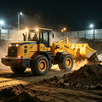 Chargeuse sur pneus moyenne avec une capacité de charge nominale de 4 tonnes, engin de construction haute puissance pour carrière