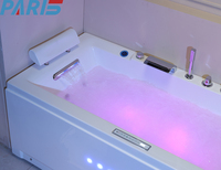 Oem/odm Baignoire de spa phosphorescente en acrylique à bulles tendance avec ventilateur au design moderne de 1.7m