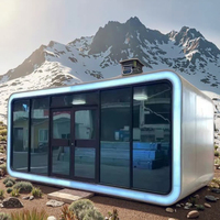 Offre Spéciale moderne luxe Apple cabine espace Capsule maison installation rapide paquet plat en acier pour les vacances utiliser en plein air bureau Pod