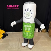Modèle de bouteille de vin gonflable géante personnalisée, grande sculpture de bouteille de boisson gonflable pour la promotion de la marque et la publicité