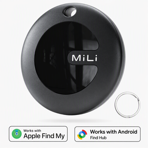 Traceur de bagages portable MiTag Duo Keyring à double système avec GPS Wi-Fi pour réseau Find My, compatible AirTag intelligent pour clés et sacs - Product Image 1