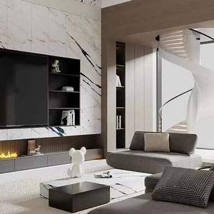 Losas de Mármol Blanco Calacatta Oriental Modernas y Personalizables, Pulimentadas para Paredes de Salón, Islas de Cocina y Pisos - Product Image 1