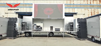 SR50 remorque à écran led mobile 5.2m solution de camion roadshow avec générateur remorque led mobile pour 500 personnes