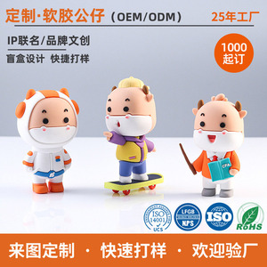Custom Soft Pvc Blind Box Figurines Cartoon 3D Toys Epoxy Resin Rubber Crafts 3D Gifts Ip Advertising - Product Image 3