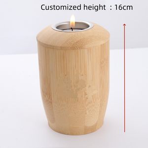 Бамбуковая индивидуальная пепельная урна для животных, кремация, похоронное ремесло, Экологически чистая свеча, 13 см, 16 см, 20 см, 26 см, высота, гроб - Product Image 6