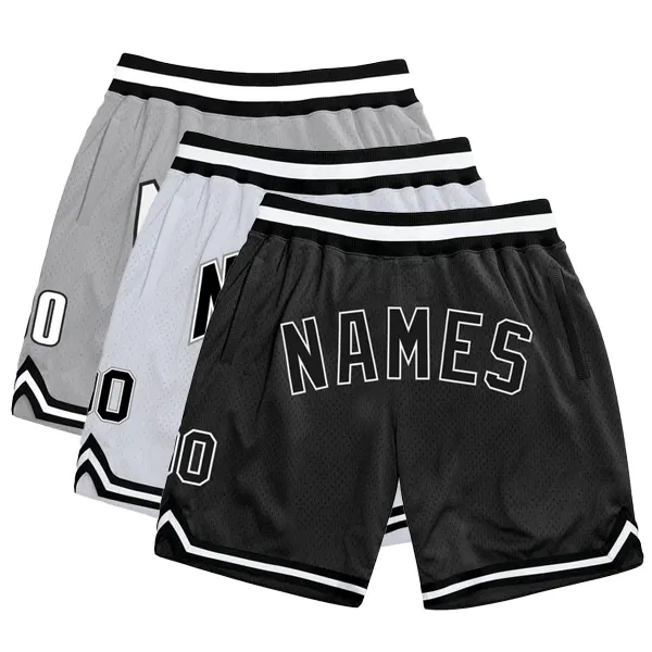 men's High Quality custom Logo jogger sports shorts running gym fitness Nets shorts basketball mesh shorts athletic wear for men