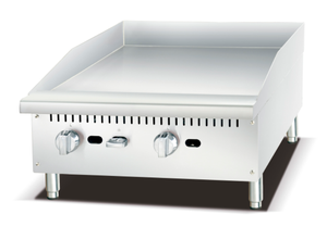 Nueva Plancha de Gas para Mostrador de 48 Pulgadas, Placa Plana de Acero Inoxidable de 18 mm, <span class=keywords><strong>Teppanyaki</strong></span> LPG/NG, 4 Quemadores, Parrilla para Hamburguesas, Equipo de Catering - Product Image 5