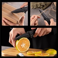 Couteau pliant d'extérieur fabriqué en Chine, tranchant, pour l'autodéfense, portable, haute dureté, mini, multifonctionnel, en acier inoxydable, pour le camping
