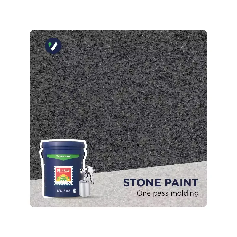 Pintura de parede exterior Wanlei de alta taxa de louvor Pintura em pedra de mármore