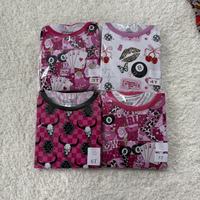 Ensemble short et haut en tissu tricoté respirant en bambou à imprimé mignon pour bébé fille, tenue d'été, vêtements pour nourrissons fabriqués sur mesure OEM