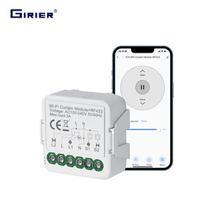 Modulo Switch GIRIER Smart Home WiFi RF433 per Tende, Relè di Automazione Fai-da-Te per Motore Elettrico di <span class=keywords><strong>Tapparelle</strong></span> e Avvolgibili - Product Image 1