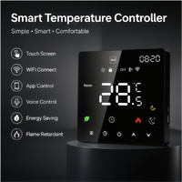 Panel de Pared Inteligente Tuya con Control Remoto por Voz Alexa, Función de Temporizador de Bajo Consumo, Modo Dual, Regulador de Temperatura Interior