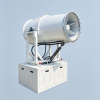 Canon à brouillard de 60 m avec système d'alimentation automatique en eau, pulvérisateur anti-poussière